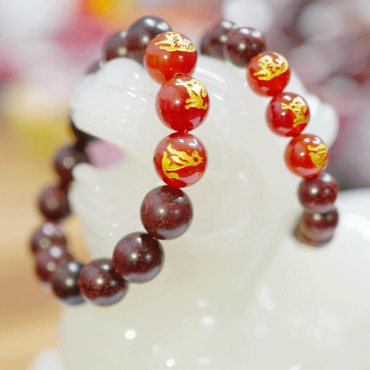 Vòng Tay Gỗ Tử Đàn Tam Hợp Dần - Ngọ - Tuất - Chiêu Quý Nhân, Mang Lại May Mắn Cho Gia Chủ - Phong Thủy Tam Nguyên