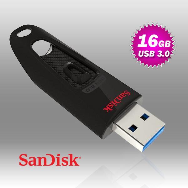 Usb 3.0 sandisk ultra cz48 16gb 100mb/s