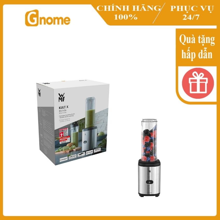 [Hàng Nhập Đức] Máy xay sinh tố mini WMF Kult X Mix & Go thiết kế nhỏ gọn tinh tế lưỡi xay siêu khỏe tiện dụng với cuộc sống hàng ngày