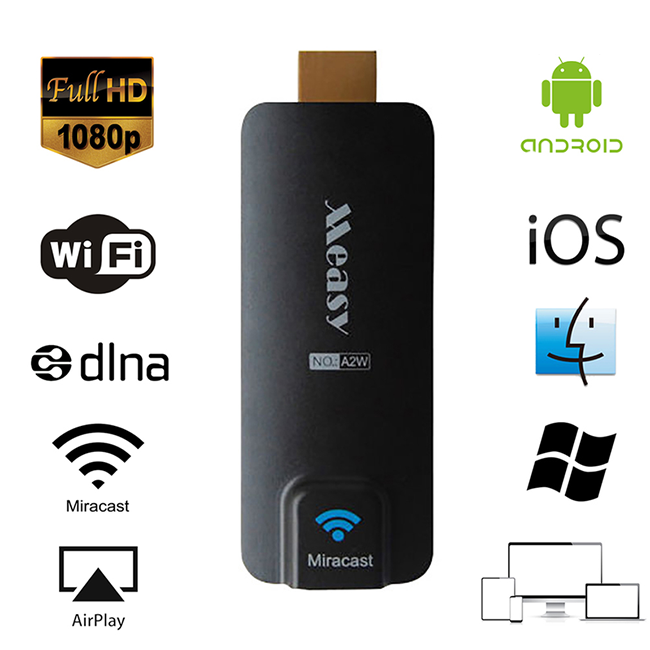 Wireless HDMI Dongle Measy A2W for Phones, Tablets and Tvs