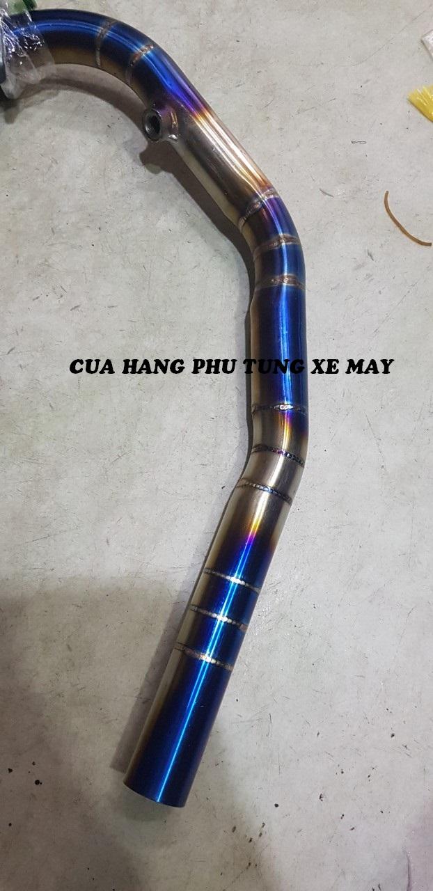Cổ pô xe Ex 2010/ Ex 135/ Ex 150/ Winner 150/ Winner X/ Raider Fi/ Sonic gắn pô zin inox 304 xi titan cao cấp