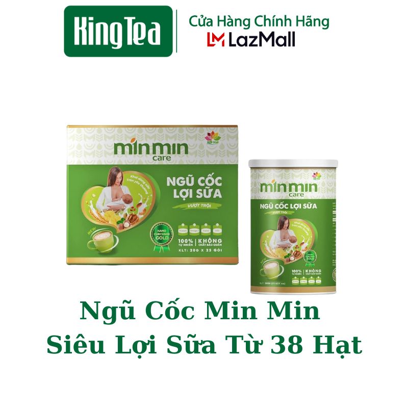2Hộp Ngũ Cốc Lợi Sữa Min Min Bổ Sung Nacumin  - Ngũ Cốc Min Min 30 Hạt Giành Cho Mẹ Sau Sinh - Giúp Đẹp Dáng - Đẹp Da - Nhanh Lành Vết Thương