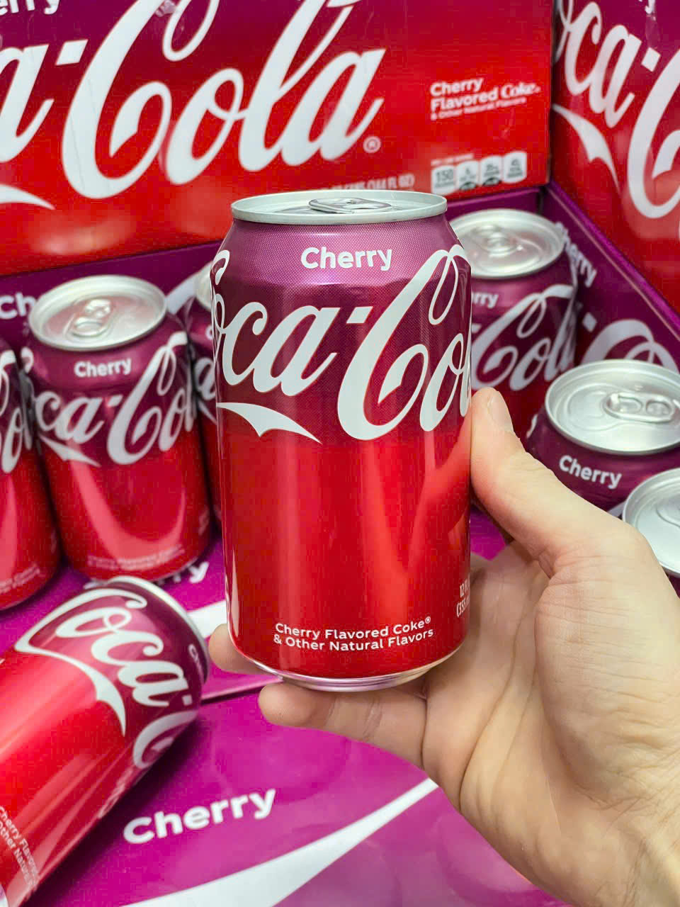 NƯỚC NGỌT COCA COLA MỸ VỊ CHERRY (CÂY 12 LON)