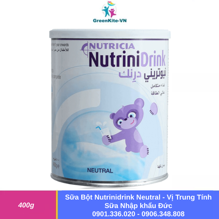 Sữa bột nutrinidrink neutral - vị trung tính 400g - sữa nhập khẩu đức