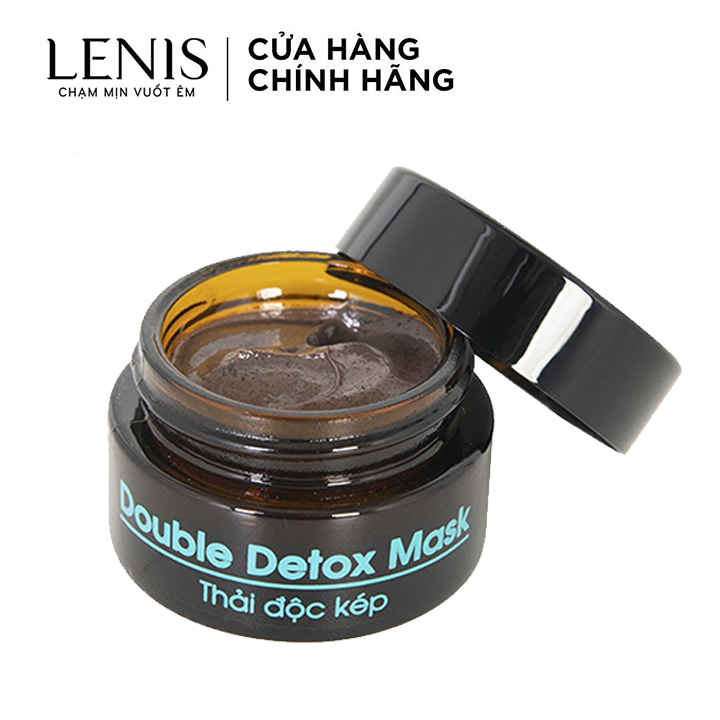 MẶT NẠ THẢI ĐỘC TRẮNG DA THAN HOẠT TÍNH, BÙN KHOÁNG DOUBLE DETOX MASK (20 GR) LÀM DỊU MỤN ĐỎ, LÀM SẠCH SÂU, THẢI ĐỘC DA, MỜ NÁM.