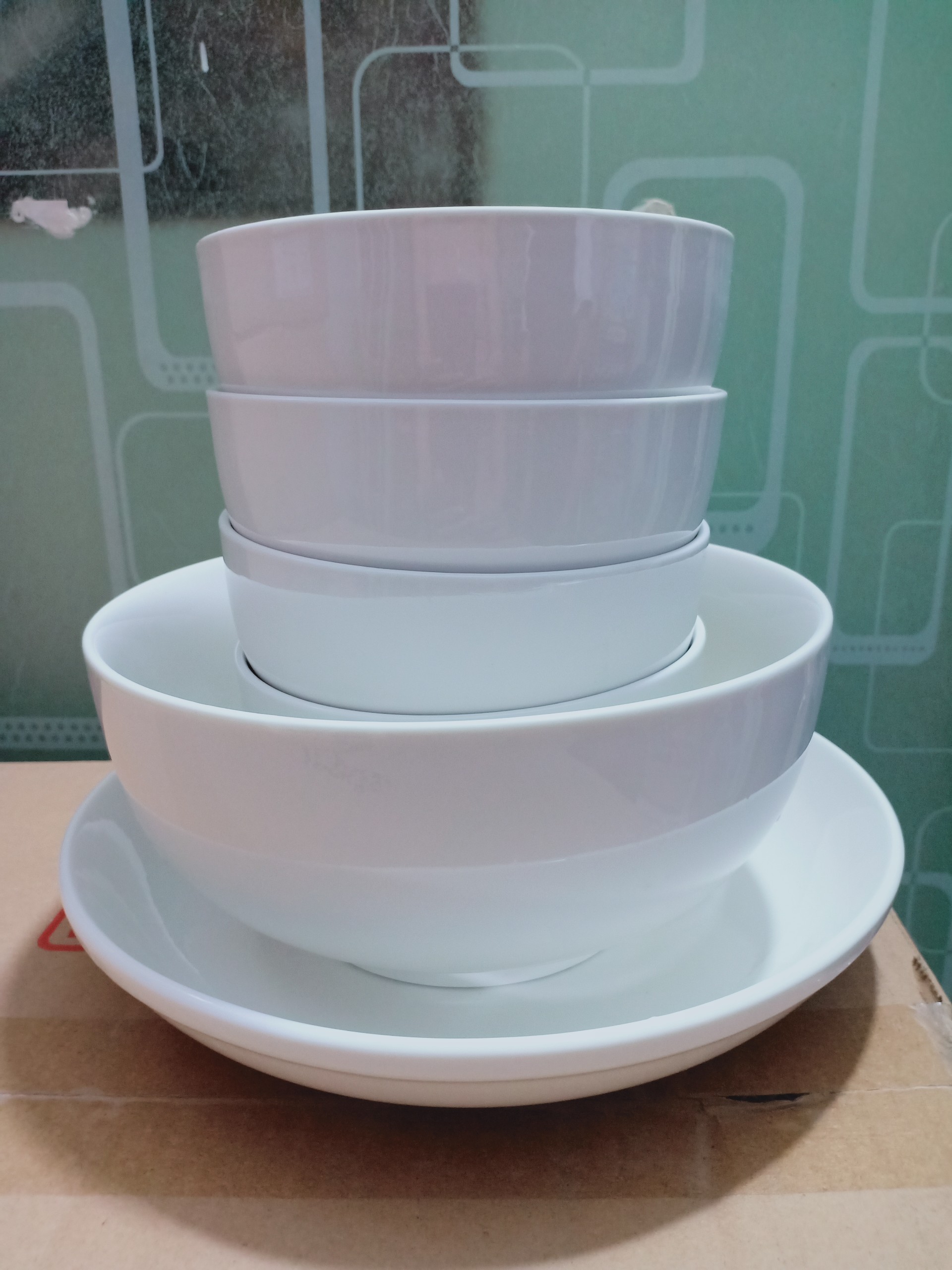 Bộ 6 món chén tô dĩa sứ Minh Châu