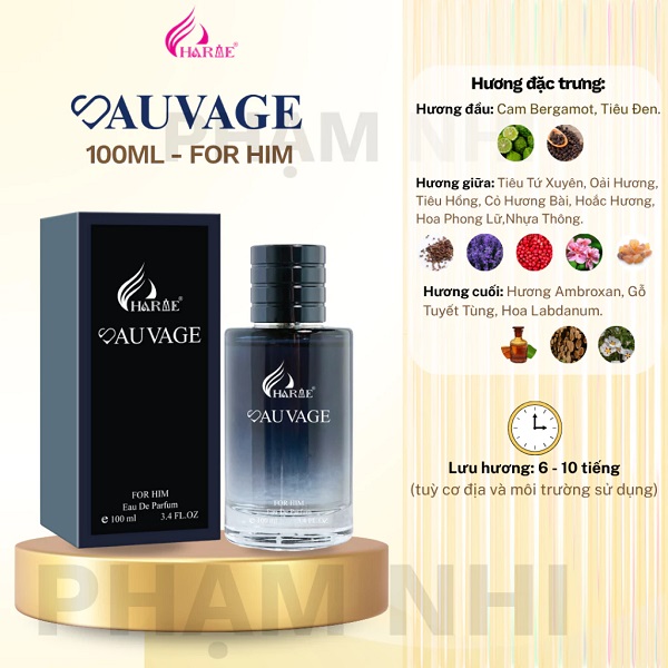 Nước hoa nam Charme Auvage - SANG TRỌNG, LỊCH LÃM, CUỐN HÚT (100ML)