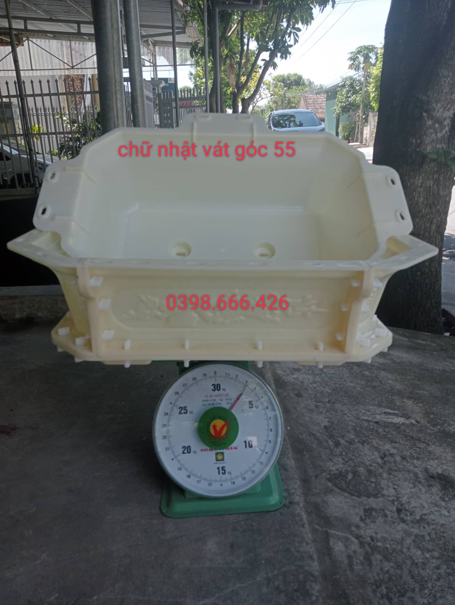Khuôn đúc chậu cảnh chữ nhật vát góc 55 " nhựa abs cao cấp