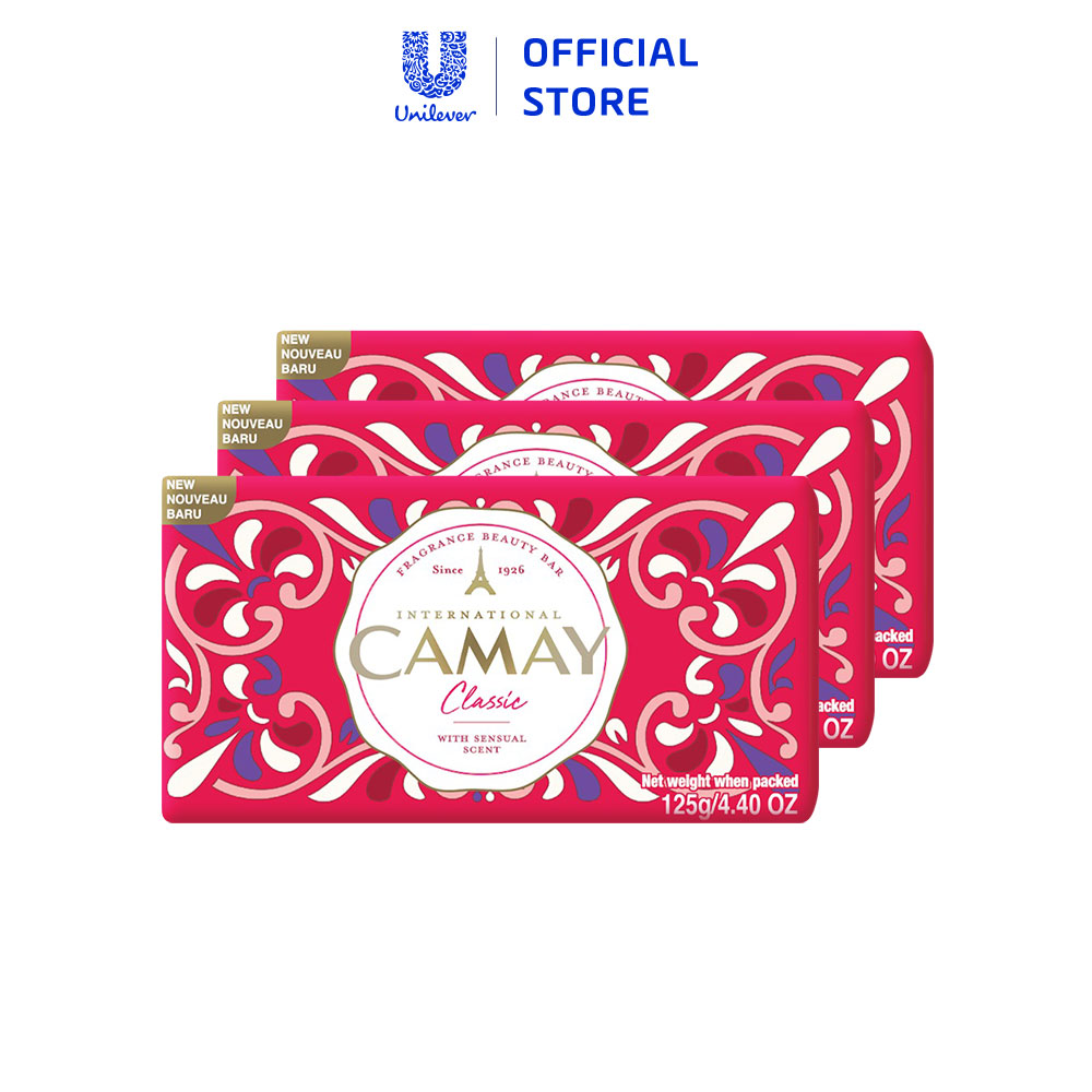 Combo 3 Xà bông tắm Camay Classic (125g x 3)