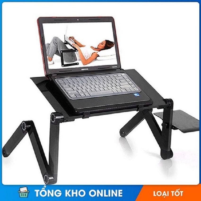 (TẶNG MIẾNG LÓT CHUỘT) Chân Đế Xoay Có Thể Gập Lại, Giá Đỡ Máy Tính Xách Tay,mouse Bàn Nhỏ Trên Giường,bàn học, bàn laptop Bàn Làm Việc Lười Biếng