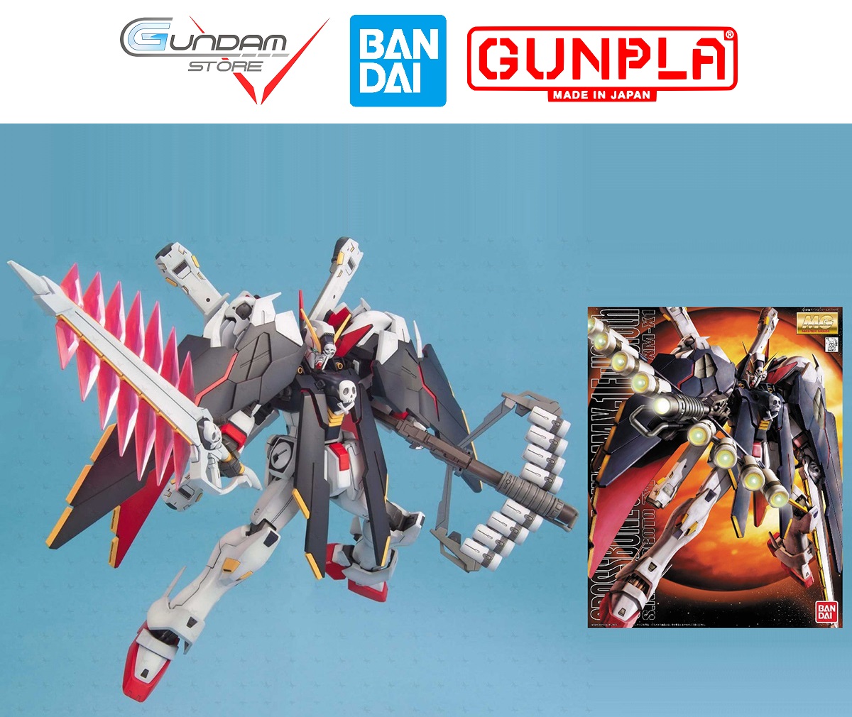 Mô Hình Gundam MG CROSSBONE X1 FULL CLOTH 1/100 Bandai Master Grade Đồ Chơi Lắp Ráp Anime Nhật