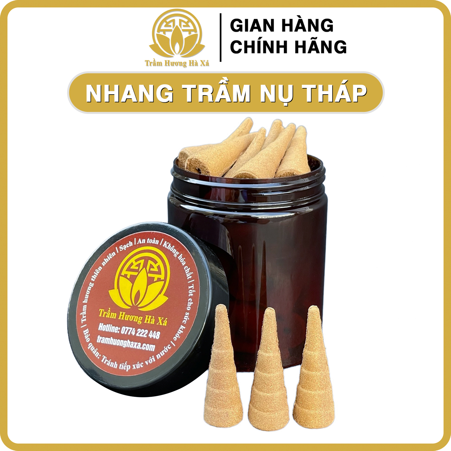 Nhang trầm hương nụ tháp đốt xông nhà tẩy uế HÀ XÁ đồ thờ cúng phong thủy xua đuổi vận xui thu hút nguồn năng lượng tích cực thanh lọc không khí an toàn cho sức khỏe