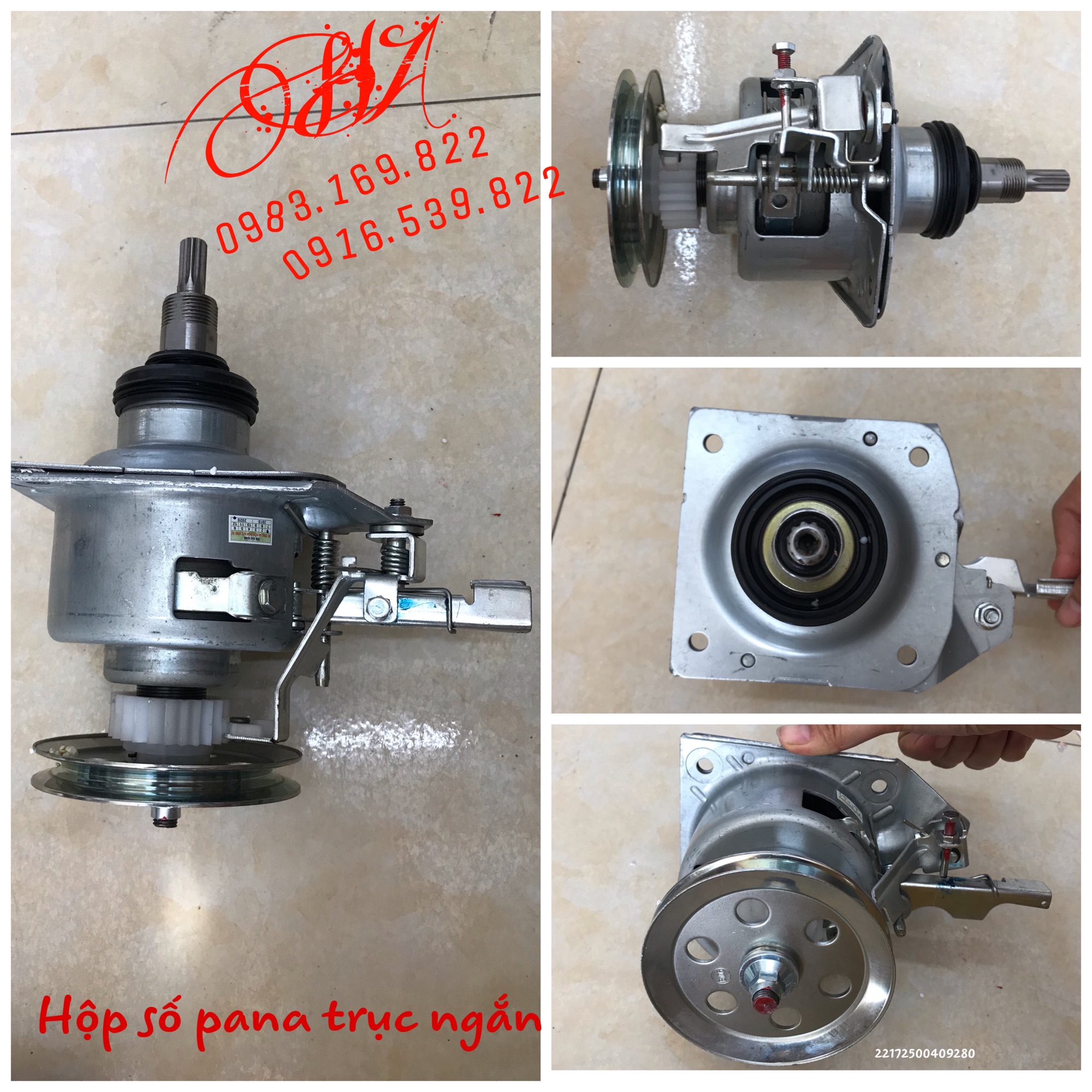 Hộp số máy giặt pana trục ngắn(tốt) Vật tư điện lạnh hùng anh