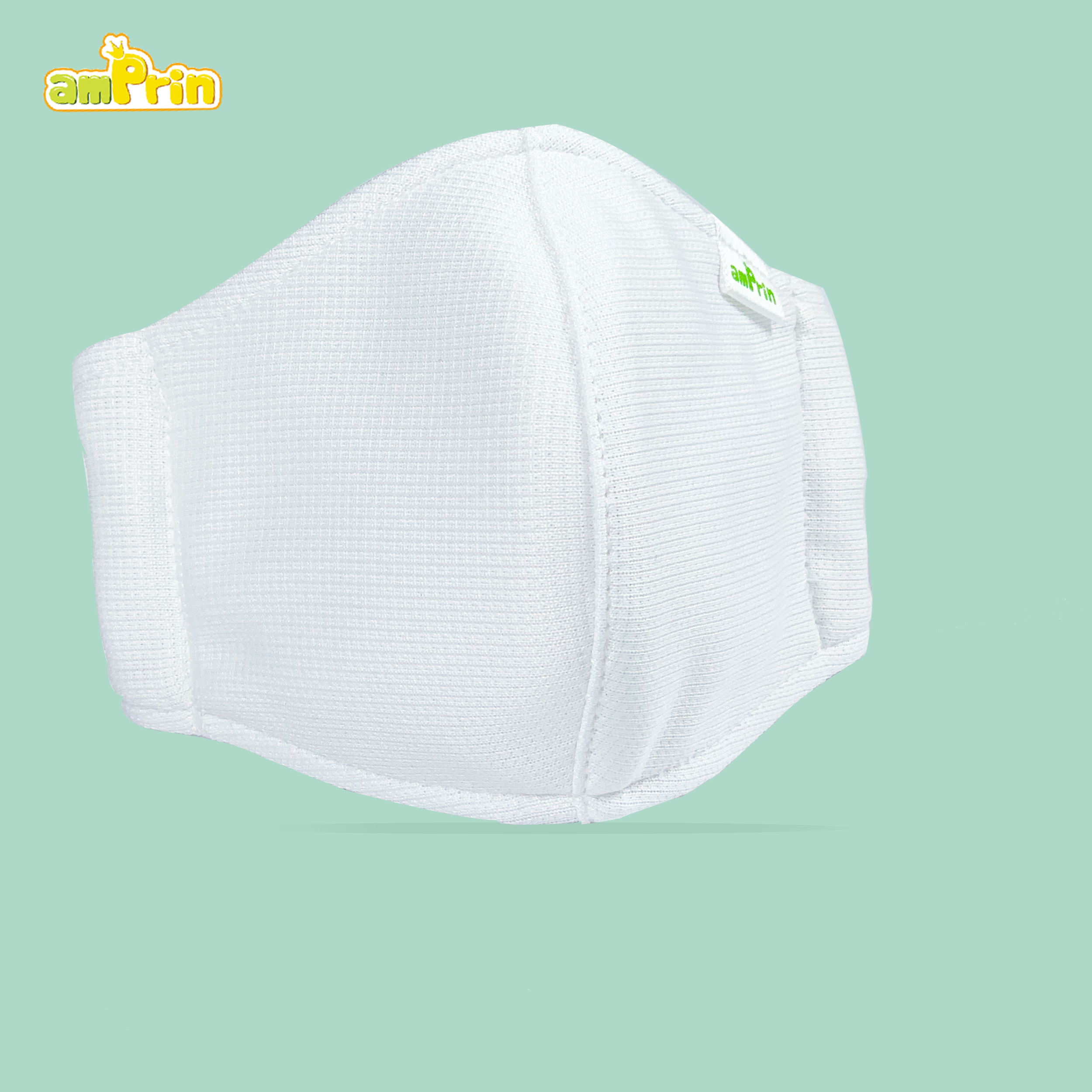 Set 2 khẩu trang vải kháng khuẩn 3 lớp - trắng