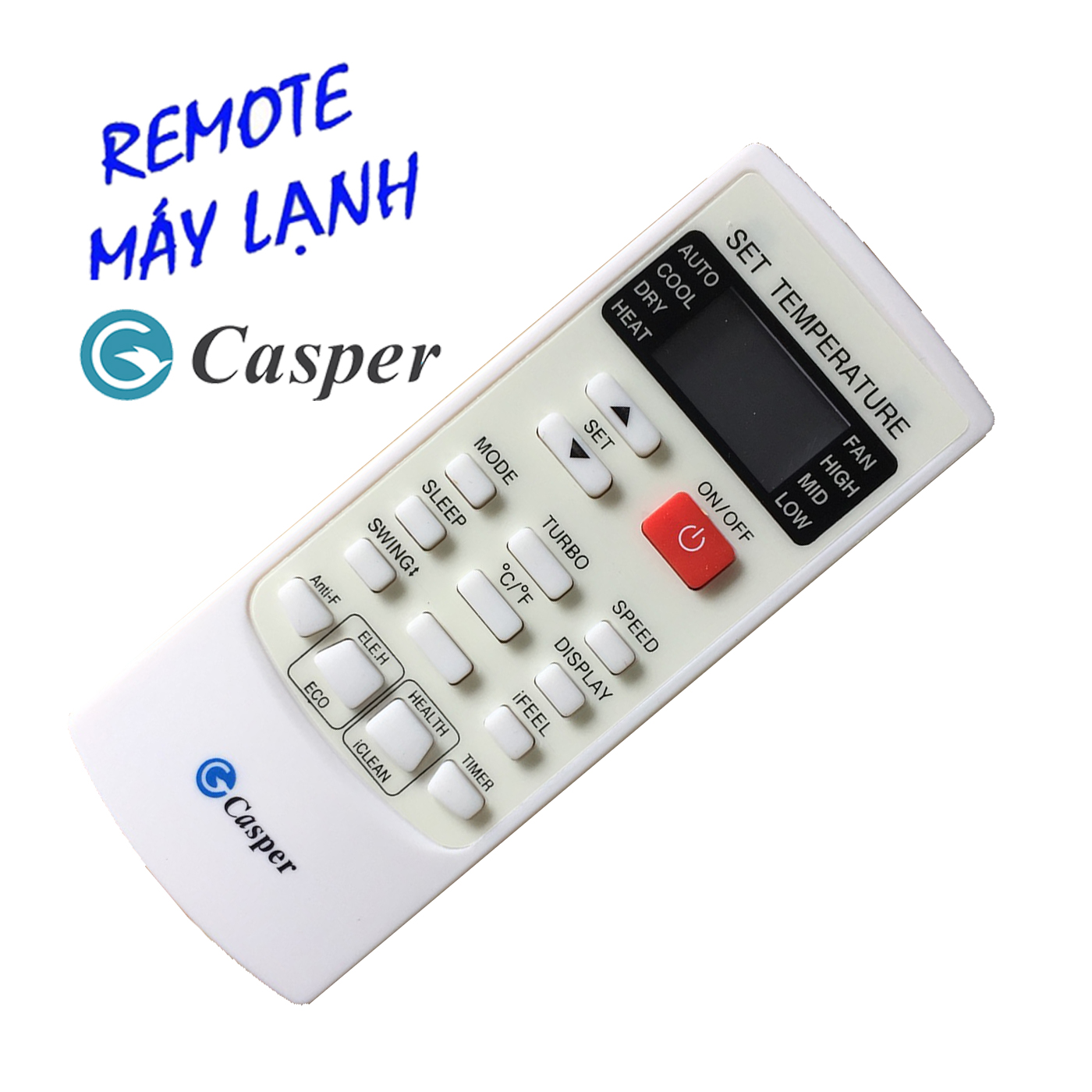 Remote máy lạnh, điều khiển điều hòa casper
