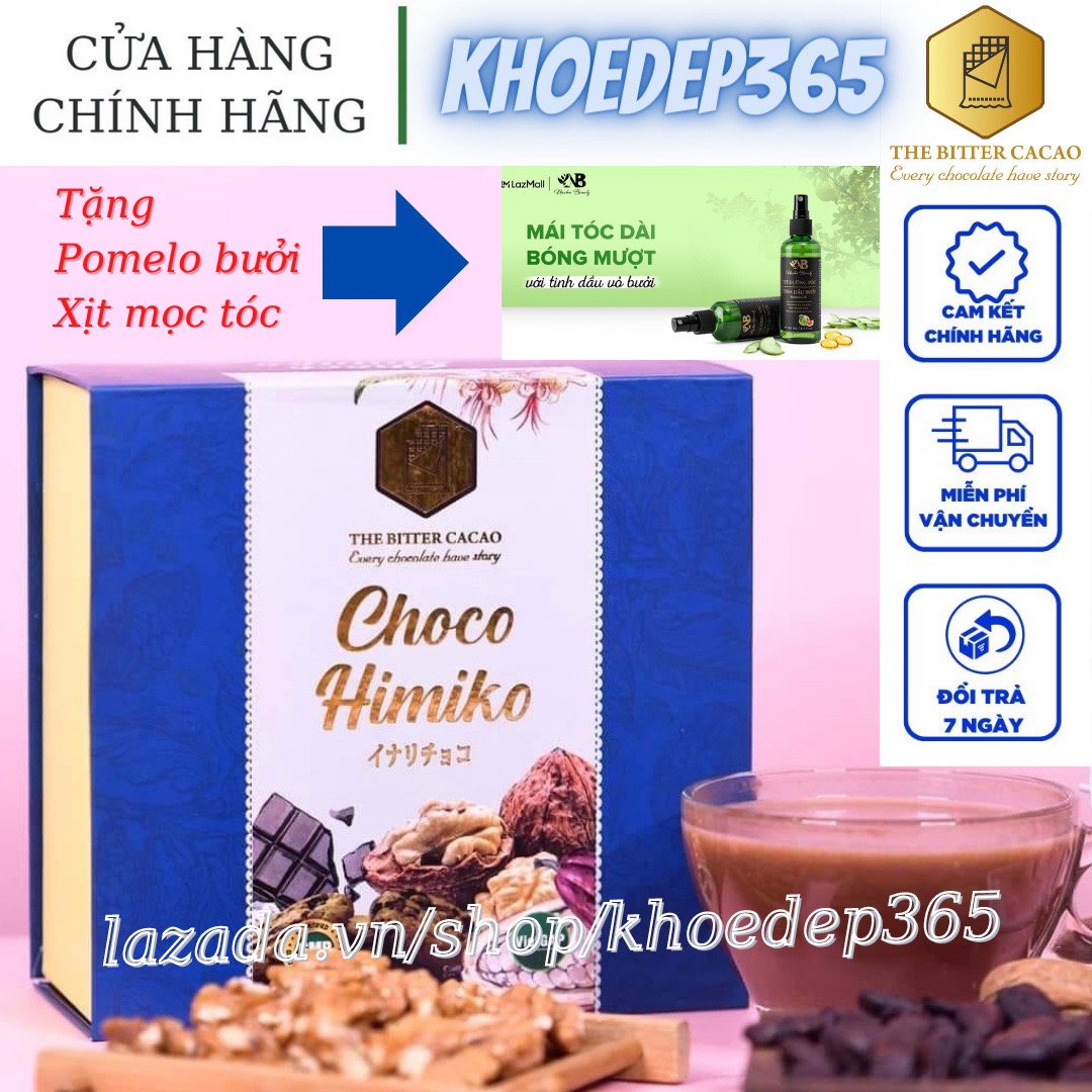 Cacao thiên nhiên Tăng Cân Choco Himiko - mẫu mới 20 gói
