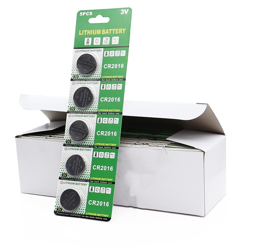 Vỉ 5 viên pin cr2016 lithium battery 3v