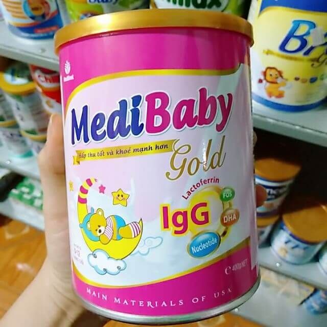 Sữa Medibaby 400g giúp bé tăng sưc đề kháng