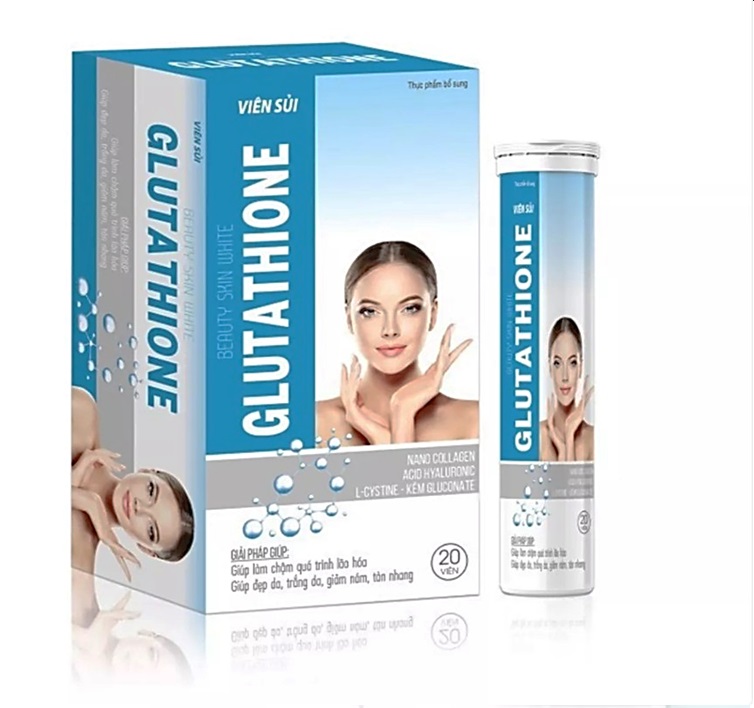 Viên Sủi Trắng Da Beauty Skin White Glutathione giúp Làm Chậm Qúa Trình