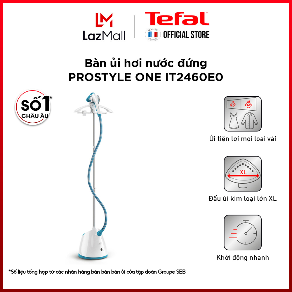 Bàn ủi hơi nước đứng tefal it2460e0 - 1800w - gian hàng chính hãng - bảo hành 2 năm