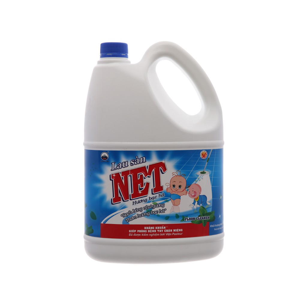 NƯỚC LAU SAN NET EXTRA 4KG (MÀU XANH DƯƠNG)
