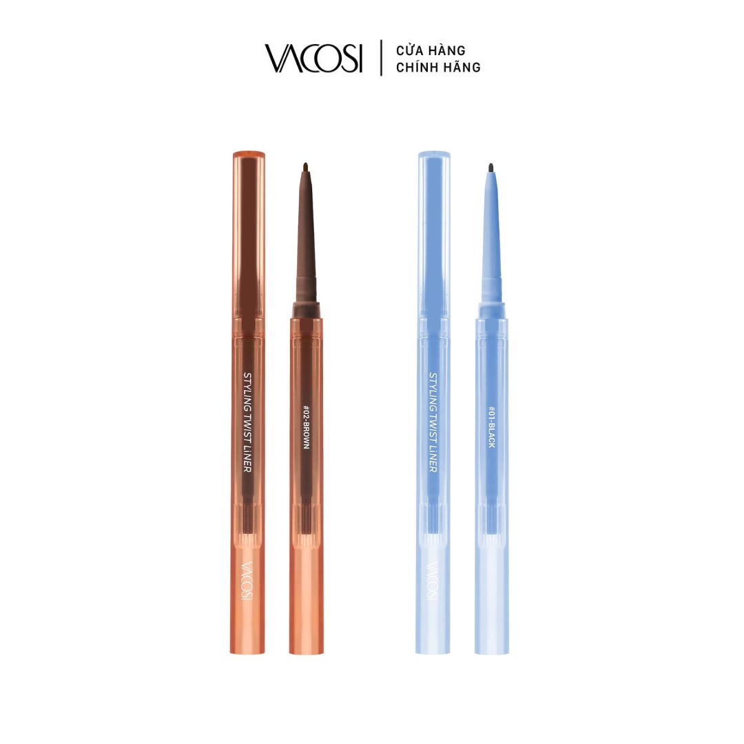 Chì gel kẻ mắt vacosi styling twist liner - vm26