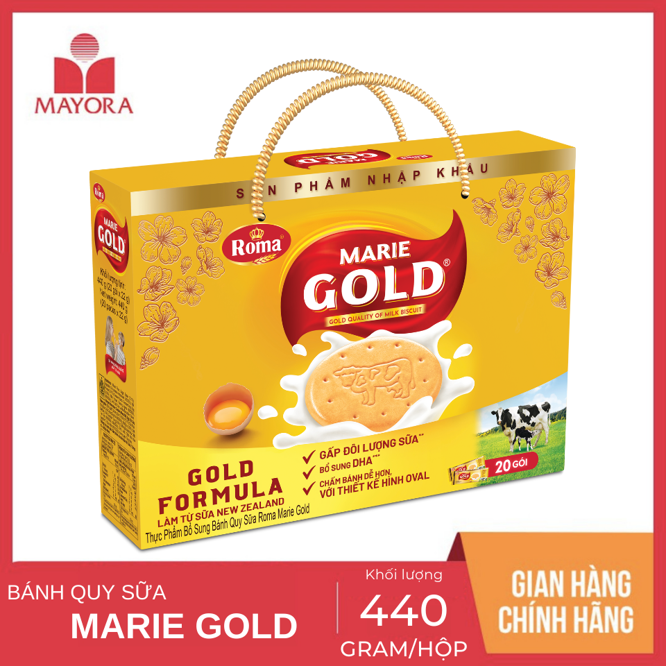 Bánh quy sữa marie gold 440g