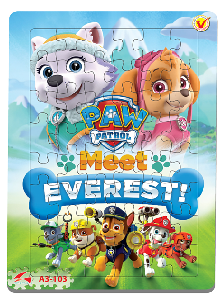 Tranh xếp hình Tia Sáng phát triển trí tuệ cho bé 048 mảnh - Paw Patrol - Everest - MSP: A3-103