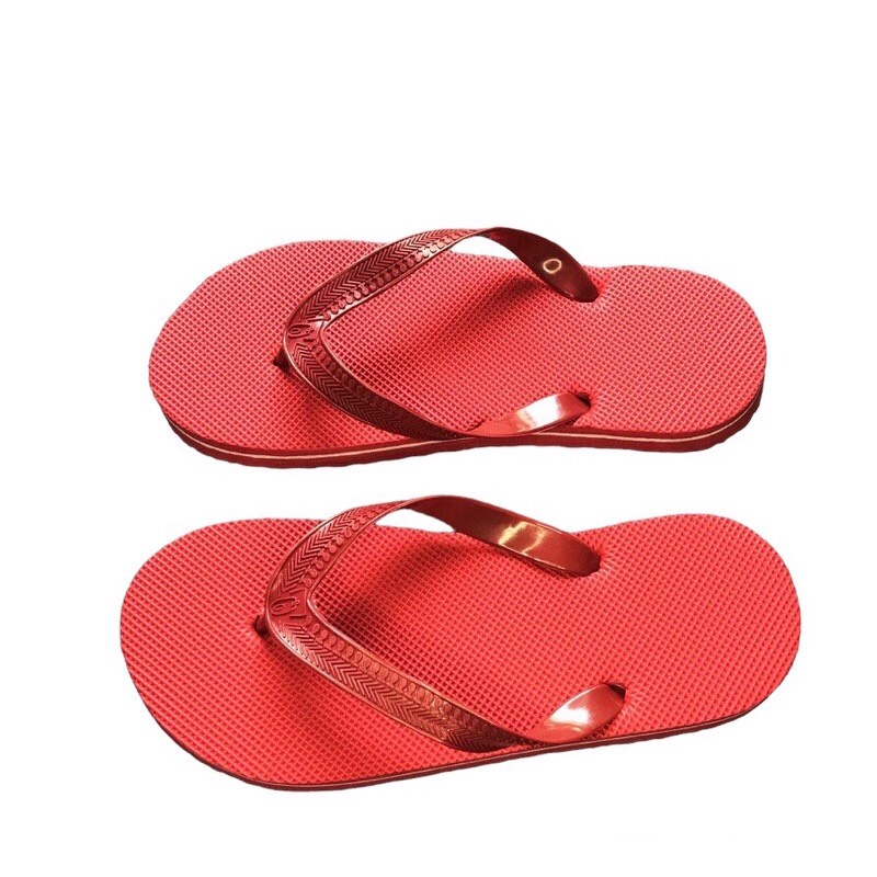 1 đôi Dép xốp quai đi trong nhà màu đỏ các size 36 đến 43