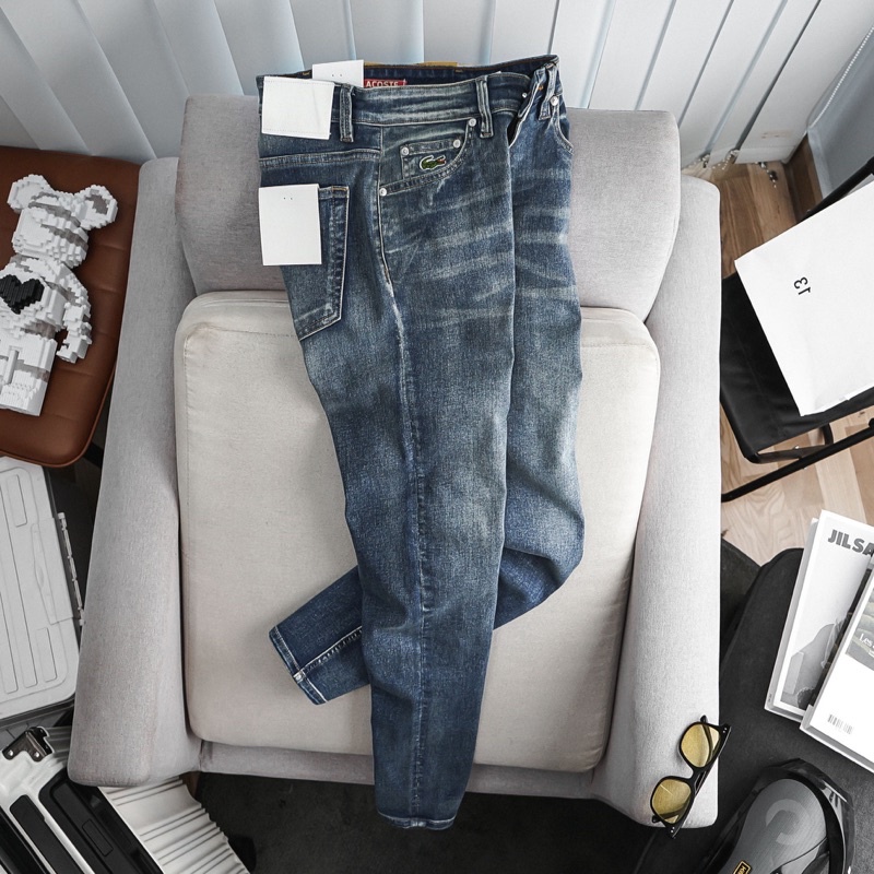 Quần jeans nam thời trang cao cấp co giãn dáng đứng xuất dư