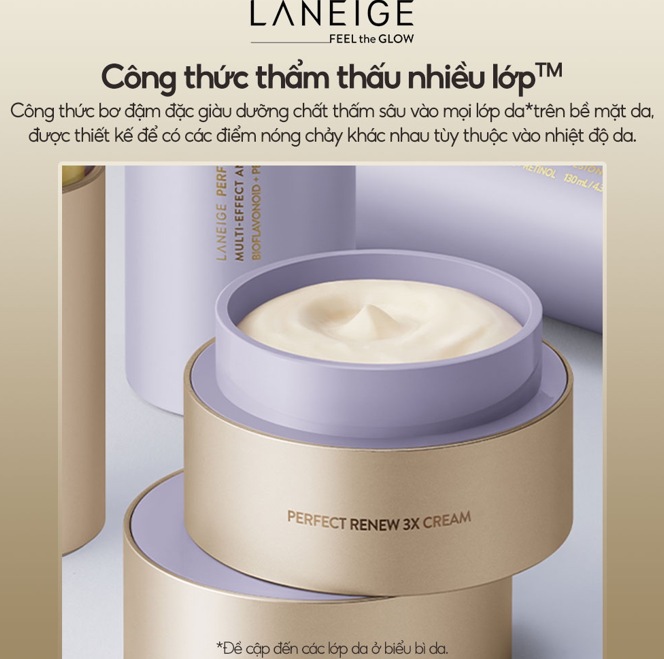 Kem dưỡng chống lão hóa Laneige Perfect Renew 3X Cream 8ml Phiên bản cải tiến