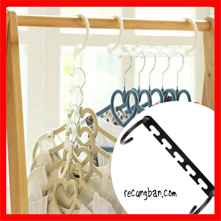 [Combo 16] Móc treo quần áo đa năng 5 lỗ gấp gọn tiện dụng - Móc treo quần áo thông minh
