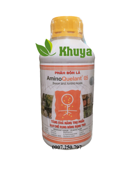 Phân bón lá Đạm Sinh Học Growmore AminoQuelant 05 chai 1 lít Tăng cường Bo