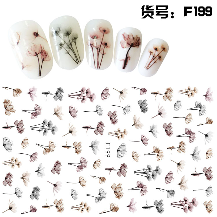 Sticker mẫu hoa f199, f358, f399