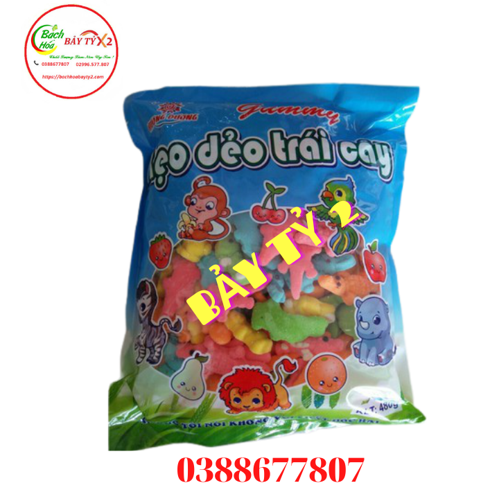 Kẹo Dẻo Cá Xấu Hướng Dương Gummy Túi 500gr