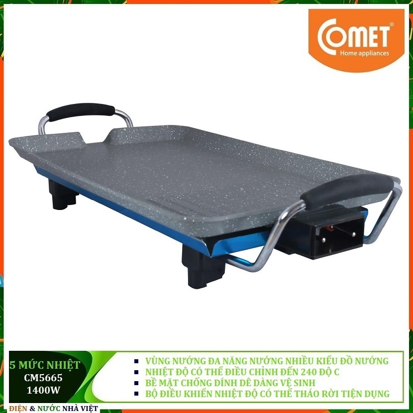 Khay nướng điện không khói đa chức năng comet cm5665