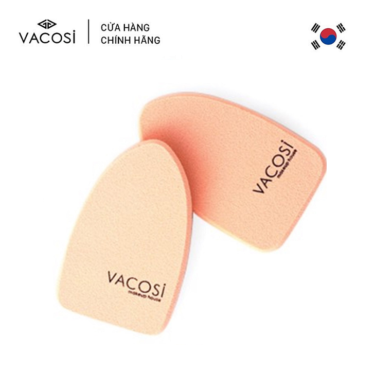[HCM] Vacosi Bộ 2 Bông Phấn Ướt Vacosi Long Oval Sponge 2PCS BP18 (Hình Oval Dài)