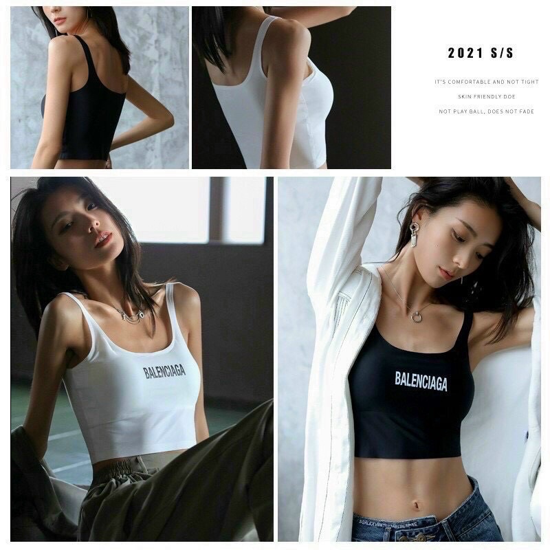 Áo Bra Su Trơn Dáng Lửng Croptop Balenciaga Hot Trend( hàng đẹp) -Brastore-