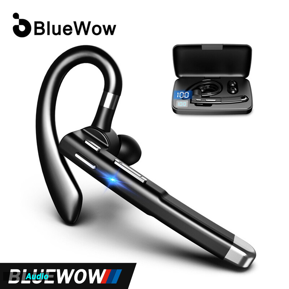 BlueWow Bluetooth 5.0 Headset with Microphone Wireless Bluetooth Earpiece