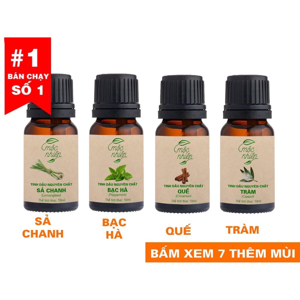 Tinh dầu Mộc Nhiên nguyên chất nhiều mùi 10ml