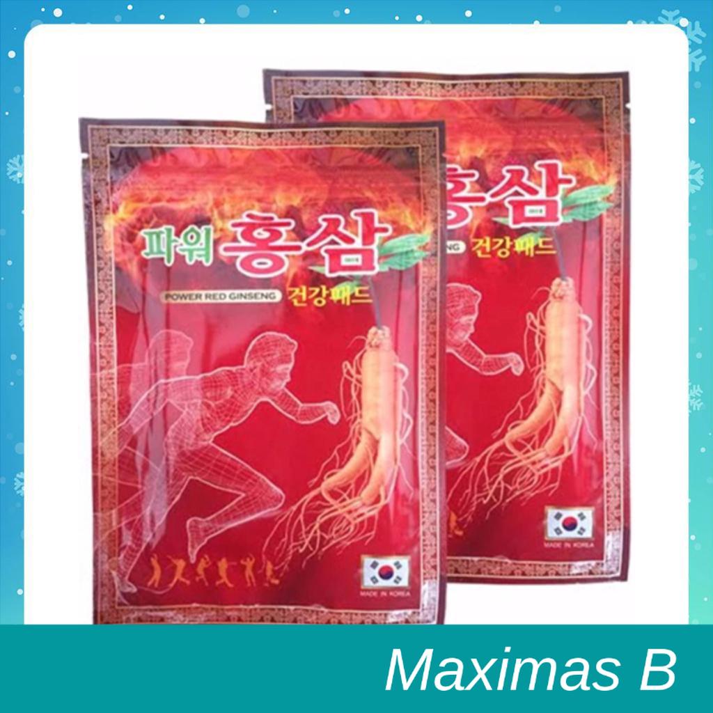 Cao dán hồng sâm đỏ Hàn Quốc túi 20 miếng combo 2 túi Shop Maximas B