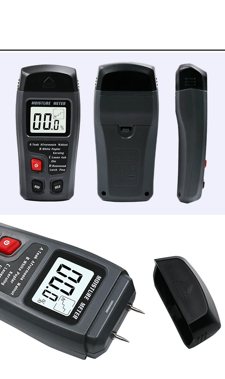 Máy Đo Độ Ẩm tường xây và tường bê tông kèm pin 9V