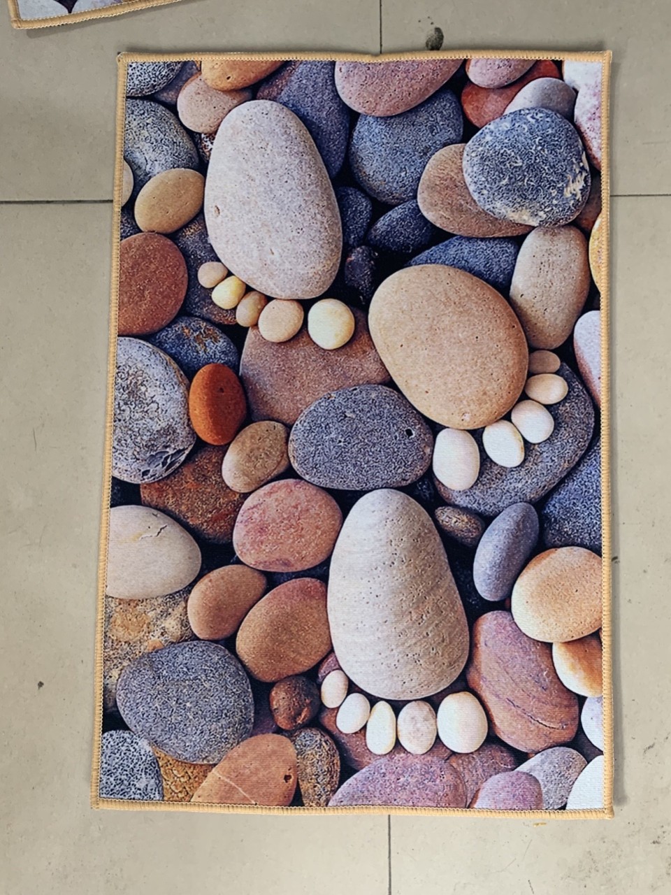 Thảm lau chân 3D độc đáo, siêu thấm hút, chống trơn trượt KT 40x60cm