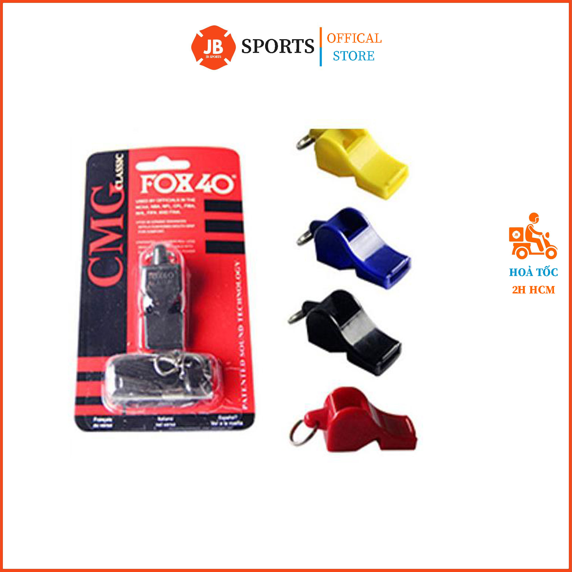 Còi trọng tài bóng đá fox 40 safety whistle, còi huấn luyện viên bóng đá bóng rổ, còi trọng tài thể thao