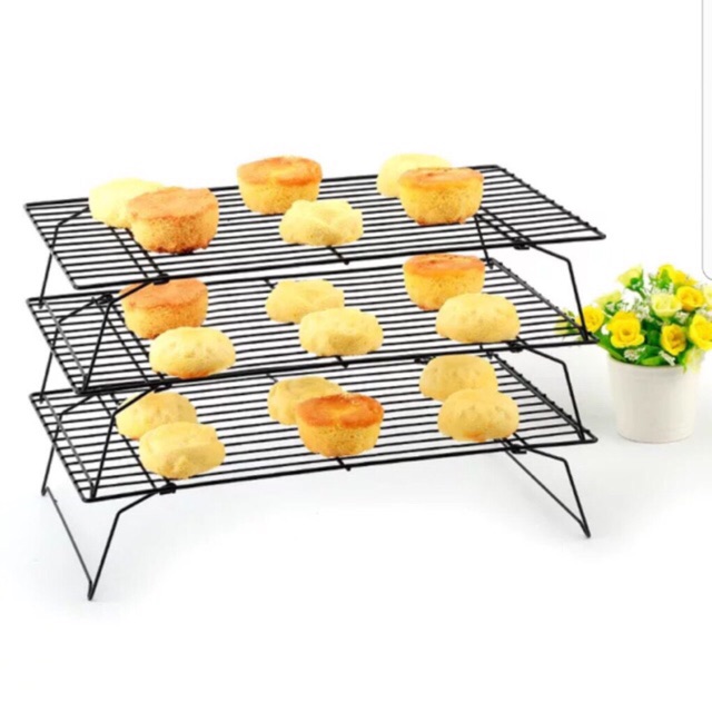 Rack hong bánh 3 tầng 40 cm x 25cm x cao 7.8 cm