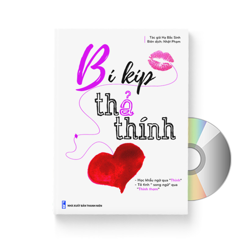 Sách - Bí kíp thả thính song ngữ Trung Việt - Có phiên âm tiếng trung +DVD tài liệu