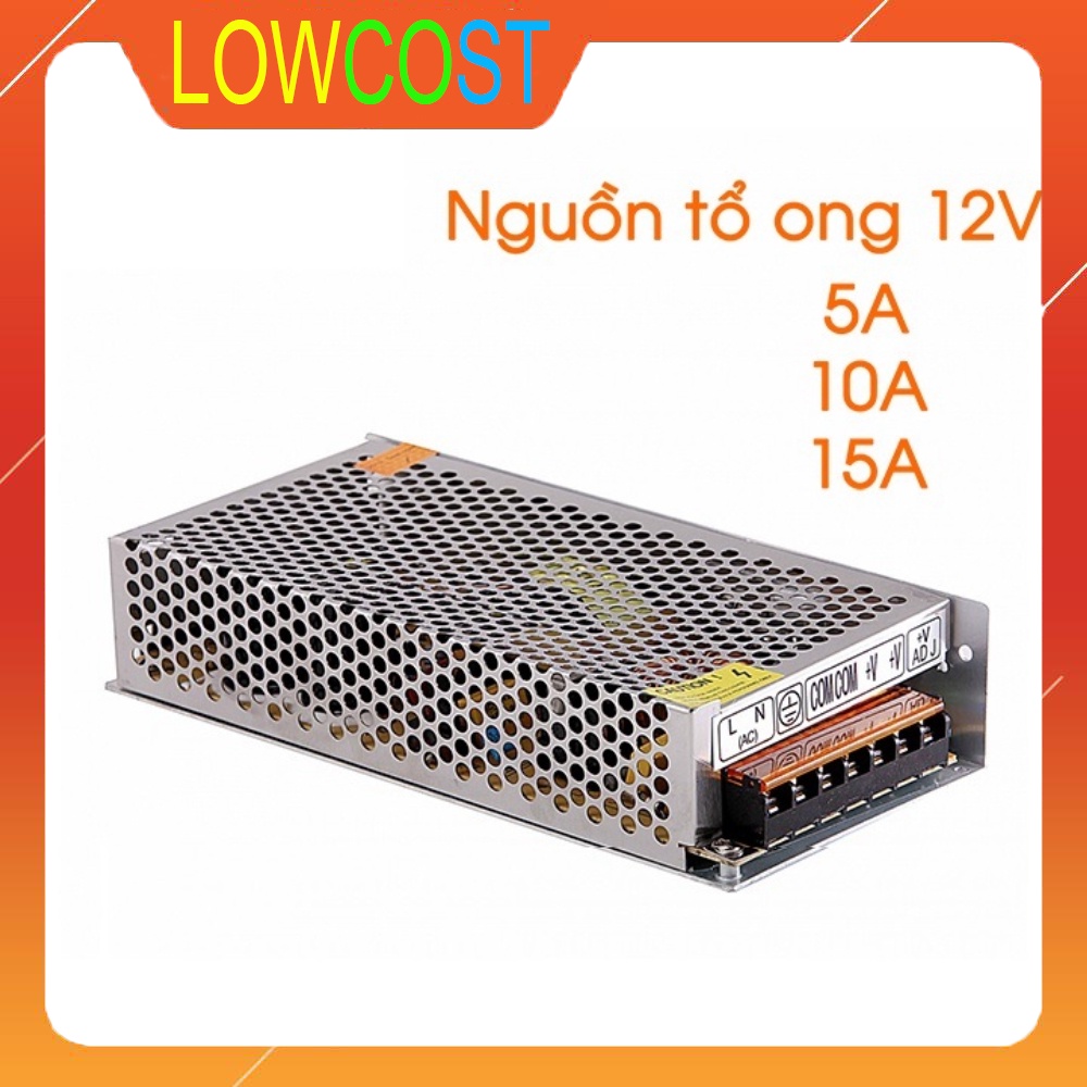 Nguồn tổng, nguồn tổ ong 12v-10a, 12v-15a có quạt tản nhiệt chuyên dùng cho camera, thiết bị led, motor...