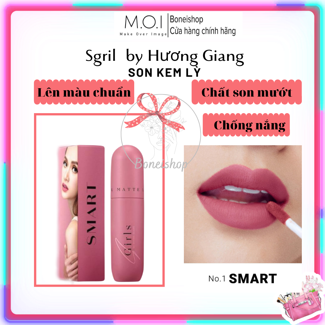 Son kem lì màu số 1 - hồng tím đất sgirl by hương giang moi