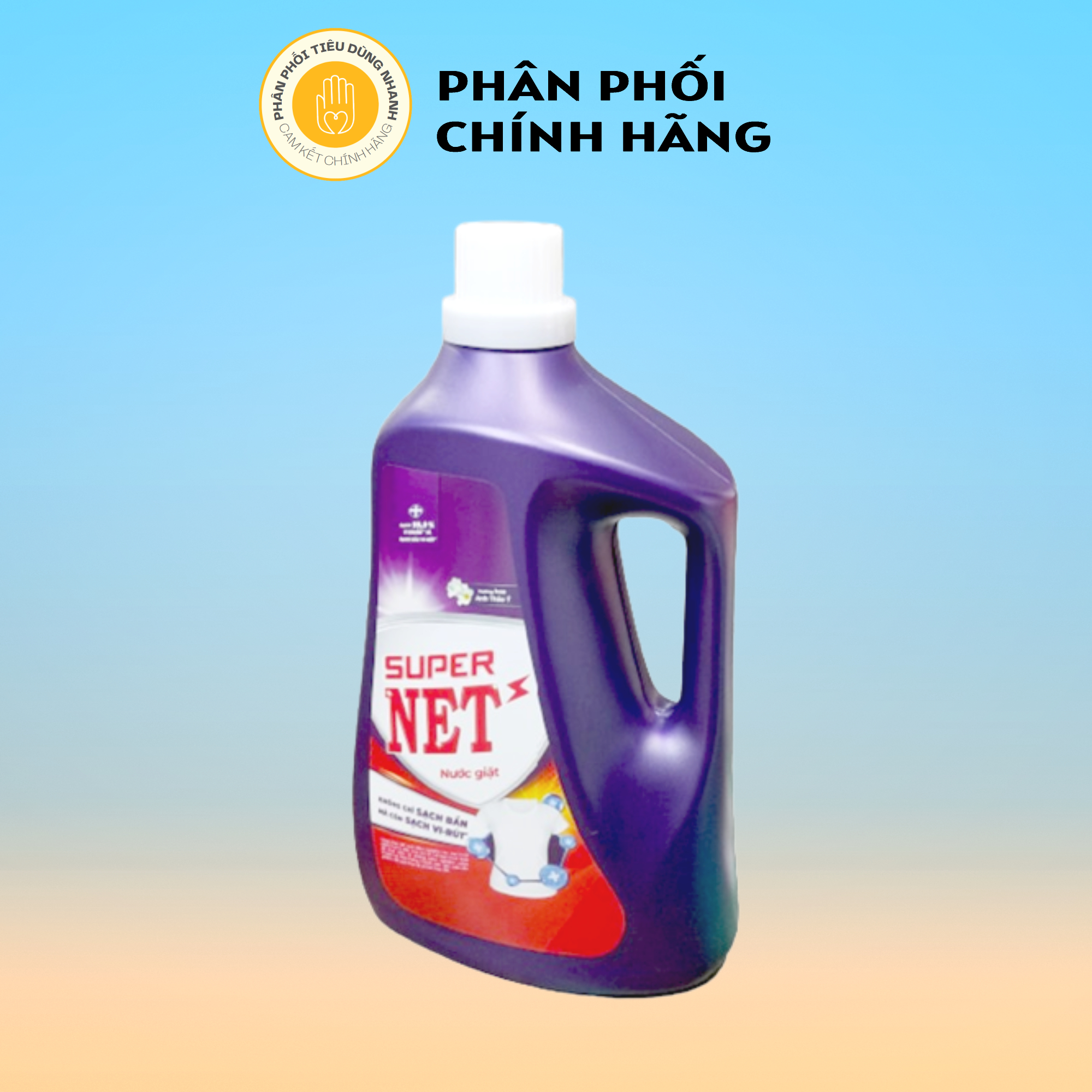 Nước Giặt Super Net Hương Hoa Anh Thảo Ý 2.7kg/ Chai