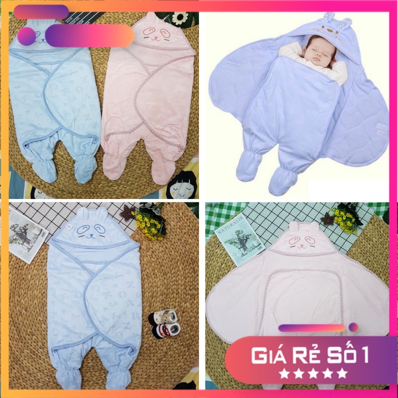 [HCM][Chọn Mẫu] Choàng ủ có chân khăn choàng quấn cho bé sơ sinh